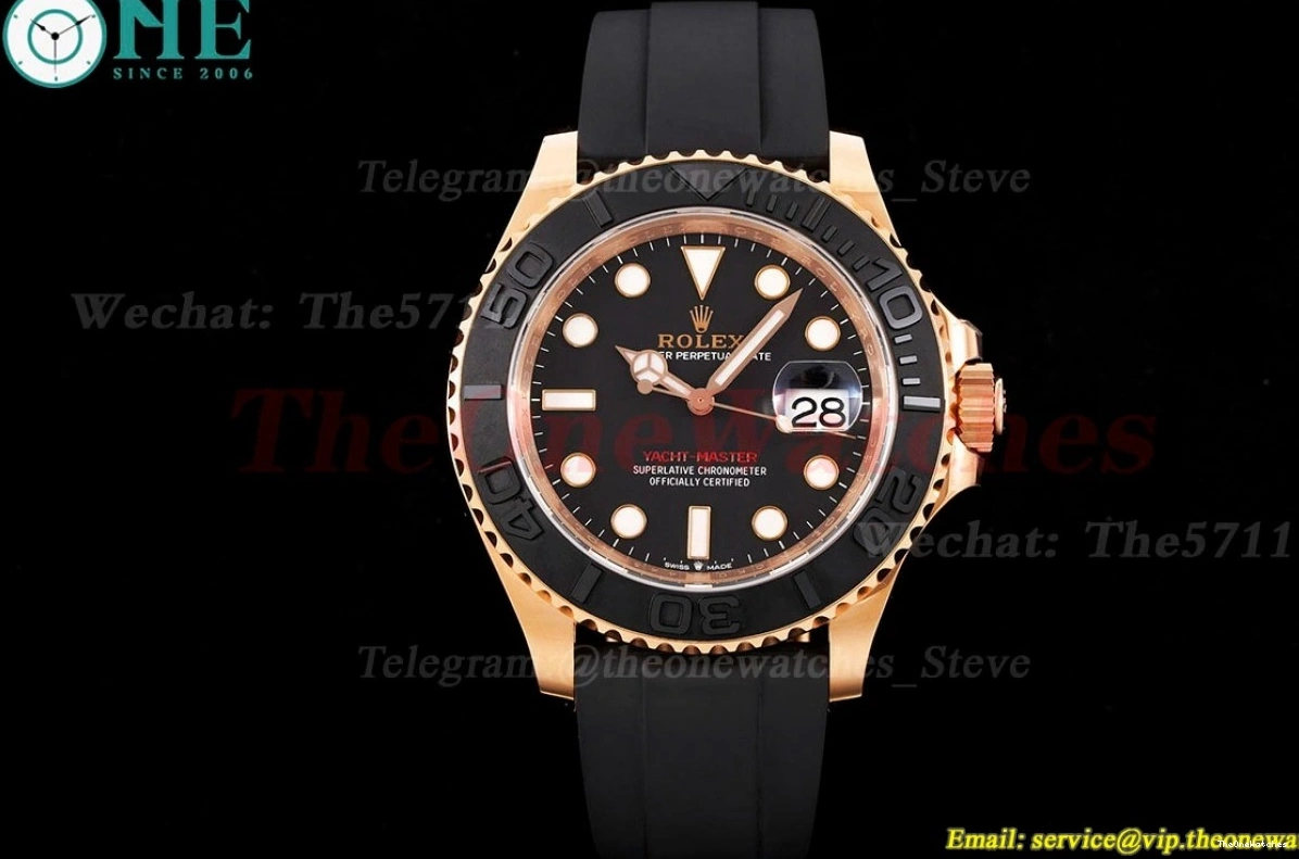 126655 VR3235 RG RU C+S Black Yacht-Master 40mm Dot 0101